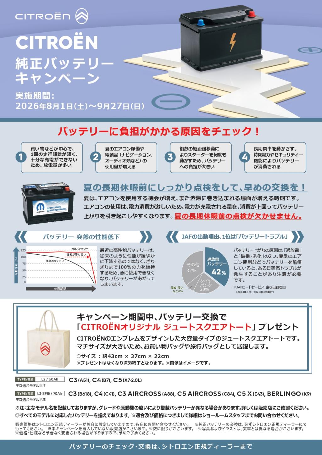 バッテリー交換キャンペーンのご案内🎆